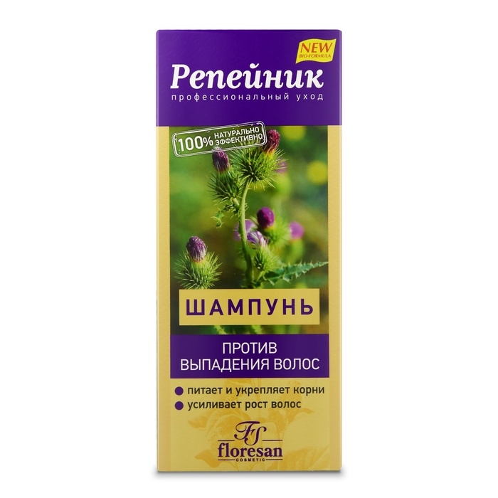 Шампунь против выпадения волос Floresan репейник, 250 мл