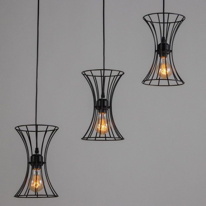 Светильник BayerLux "Анетта" 3хЕ27 40Вт черный 16х50х23-123см