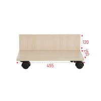 Полка выкатная, 455х250х190, Венге светлый Полка выкатная, 455х250х190, Венге светлый