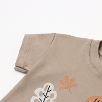 Футболка Крошка Я "Дракоша", рост 62-68 см, бежевый