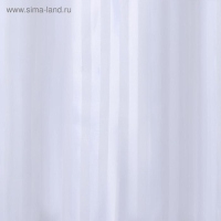 Штора для ванны Доляна &laquo;Полоска&raquo;, 180&times;180 см, полиэстер, цвет белый