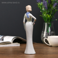 Сувенир керамика "Девушка с розой" 21,5х6,5х5 см