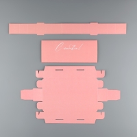 Коробка для конфет, кондитерская упаковка, 5 ячеек, &laquo;С любовью!&raquo;, 5 х 21 х 3.3 см