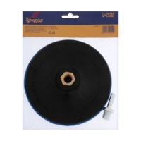 Насадка с липучкой для дрели и УШМ ТУНДРА, М14, с адаптером, твердая, 150 мм Насадка с липучкой для дрели и УШМ ТУНДРА, М14, с адаптером, твердая, 150 мм