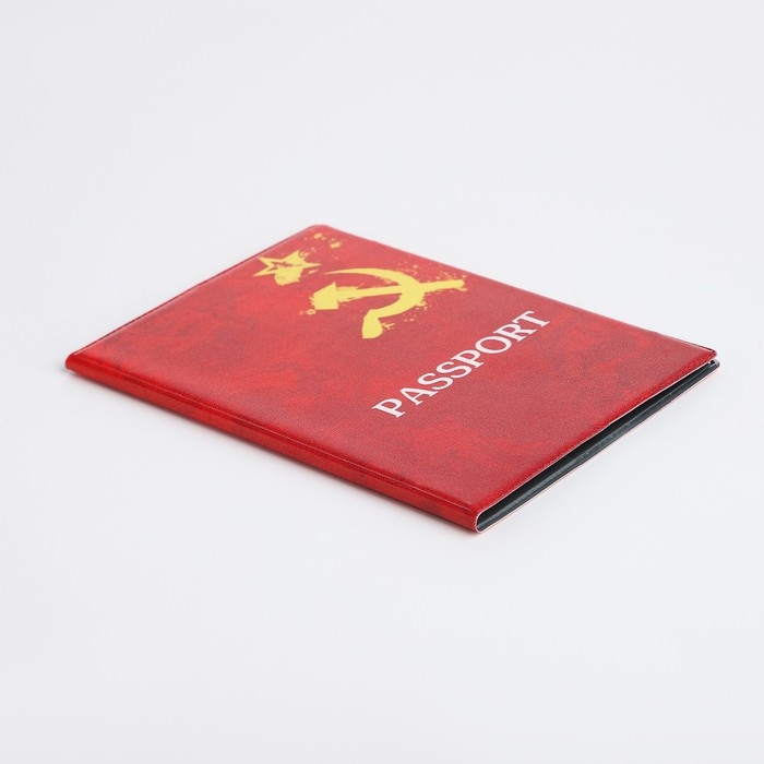 Обложка для паспорта, цвет красный