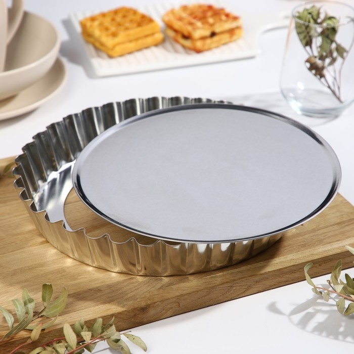 Форма для выпечки со съёмным дном, h=4,5 см, d=28 см Форма для выпечки со съёмным дном, h=4,5 см, d=28 см