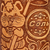 Туес для специй «Хомяк», соль, 8х8х14 см, береста Туес для специй «Хомяк», соль, 8х8х14 см, береста