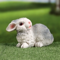 Садовая фигура "Зайка игрун" 14х7х11см /// МИКС Садовая фигура "Зайка игрун" 14х7х11см /// МИКС