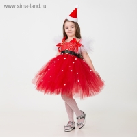 Карнавальный костюм &laquo;Санточка&raquo;, сделай сам, корсет, ленты, брошки, аксессуары