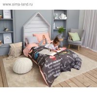 Постельное бельё 1,5 сп. Этель «Настоящая Девушка» 145×210 см, 150×210 см, 50×70 см – 1 шт, 100% хлопок Постельное бельё 1,5 сп. Этель «Настоящая Девушка» 145×210 см, 150×210 см, 50×70 см – 1 шт, 100% хлопок