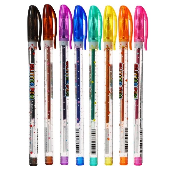 Набор гелевых ручек, 8 цветов, металлик, в блистере Набор гелевых ручек, 8 цветов, металлик, в блистере