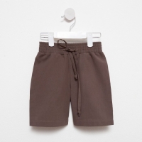 Шорты-бермуды детские MINAKU: Cotton collection цвет коричневый, рост 146 Шорты-бермуды детские MINAKU: Cotton collection цвет коричневый, рост 146