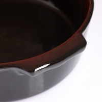 Емкость для запекания "Десерт большая" 2,25л / 25,5х8см, мак на черном Емкость для запекания "Десерт большая" 2,25л / 25,5х8см, мак на черном