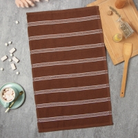 Полотенце Этель, цв. коричневый, 38х63 см, 100% хл, махра Полотенце Этель, цв. коричневый, 38х63 см, 100% хл, махра