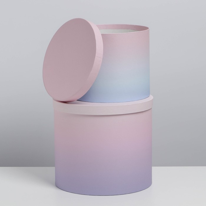 Набор коробок 5 в 1, упаковка подарочная, &laquo;Градиент 3&raquo;, 13 х 13,5‒19.5 х 23 см