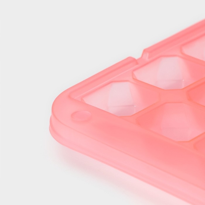 Форма для льда «Сапфир», 28 ячеек, 24×12,7×2 см, цвет МИКС Форма для льда «Сапфир», 28 ячеек, 24×12,7×2 см, цвет МИКС