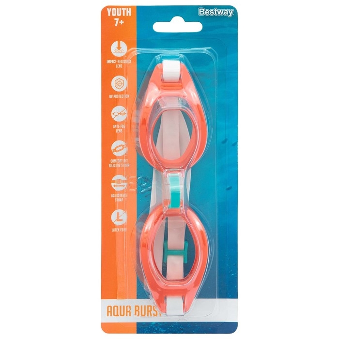 Очки для плавания Wave Crest, от 7 лет, цвет МИКС, 21049 Bestway Очки для плавания Wave Crest, от 7 лет, цвет МИКС, 21049 Bestway