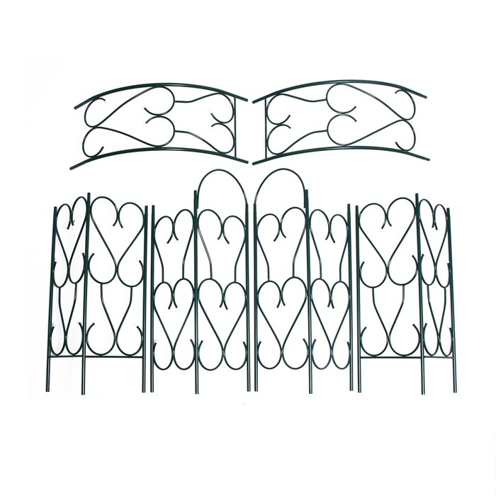 Арка садовая, разборная, 230 &times; 125 &times; 36,5 см, металл, зелёная