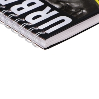 Скетчбук А5, 80 листов на гребне по короткой стороне "Графика", твёрдая обложка, блок 100 г/м&sup2;