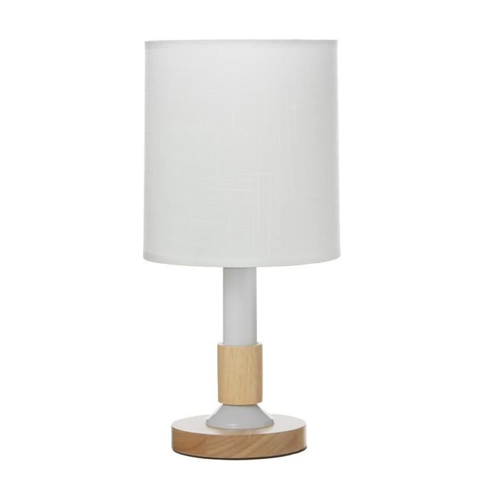 Настольная лампа "Мирабель" E27 40Вт белый 16х16х36,5 см RISALUX