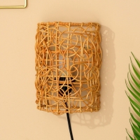 Светильник настенный из ротанга "Нить Ариадны" 1х120Вт, Е27, 16х10х23 см Светильник настенный из ротанга "Нить Ариадны" 1х120Вт, Е27, 16х10х23 см
