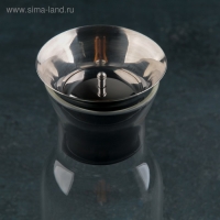 Графин стеклянный с диспенсером «Тео», 600 мл, 8×24 см Графин стеклянный с диспенсером «Тео», 600 мл, 8×24 см