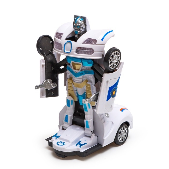 Робот радиоуправляемый &laquo;Полицейский&raquo;, трансформируется, световые и звуковые эффекты