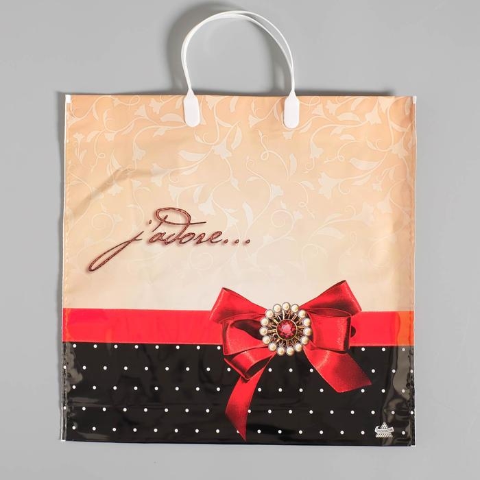 Пакет Пакет "Жадор", полиэтиленовый с пластиковой ручкой, 36 х 37 см, 100 мкм