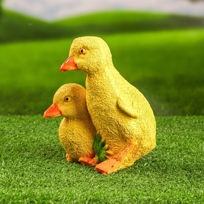 Садовая фигура Садовая фигура "Два утенка" 17х14см МИКС