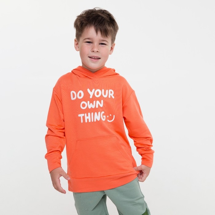 Толстовка детская, цвет коралловый, рост 98 см Толстовка детская, цвет коралловый, рост 98 см