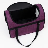 Сумка - переноска для животных, с люком, 49 х 30 х 35 см, микс цветов