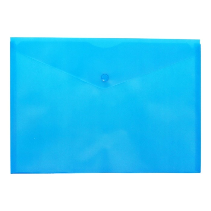 Набор папок-конвертов на кнопке 10 штук, А4, 150 мкм, Calligrata Standard, прозрачные, микс