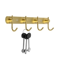 Вешалка CAPPIO CVF001, металлическая, четырехрожковая, цвет золотой Вешалка CAPPIO CVF001, металлическая, четырехрожковая, цвет золотой
