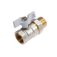 Кран шаровой "СТМ" СТАНДАРТ, с американкой 1", бабочка Кран шаровой "СТМ" СТАНДАРТ, с американкой 1", бабочка