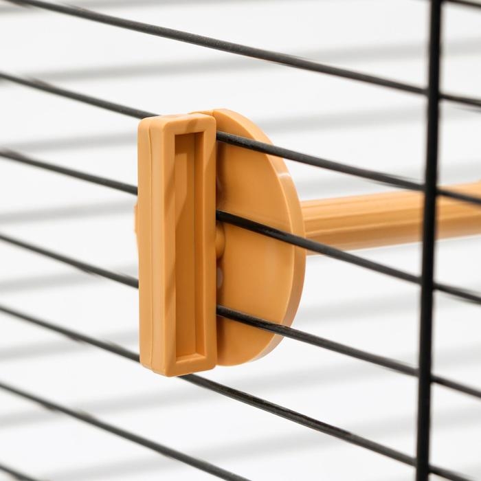 Жёрдочка в клетку для птиц, бежевая Жёрдочка в клетку для птиц, бежевая