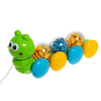 Каталка на веревке &laquo;Весёлый червячок&raquo;