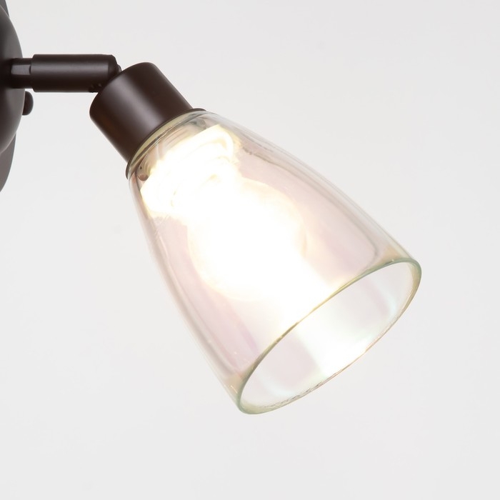 Плафон Аиша 1хЕ14 перламутровый 9х9х10,5см Плафон Аиша 1хЕ14 перламутровый 9х9х10,5см