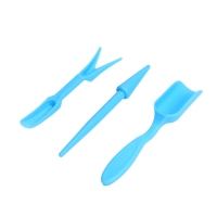 Набор посадочного инструмента, 4 предмета: лопатка, вилка, конус, стаканчик, цвет МИКС, Greengo