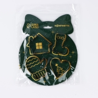 Новый год. Набор форм для печенья &laquo;Праздничные лакомства&raquo;, 4 шт