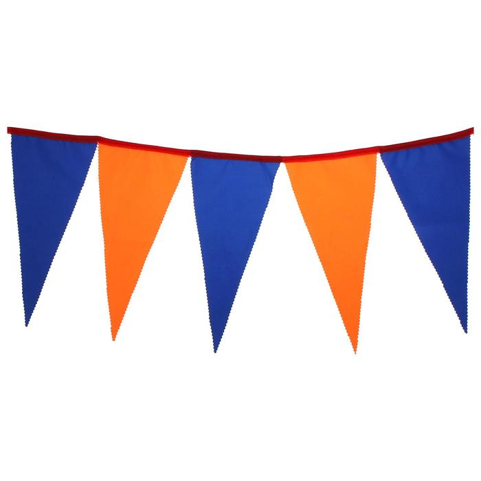 Флажная лента, длина 5 м, 15х30см, цвет МИКС