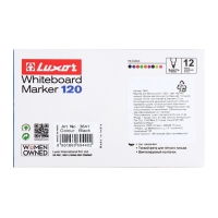 Маркер для доски 1-2 мм, Luxor 120, пулевидный, чёрный