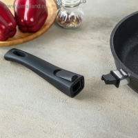 Набор посуды &laquo;Гранит Star&raquo;: cковорода d=26 см, ковш 1.7 л, кастрюля 5 л, антипригарное покрытие, цвет тёмно-синий