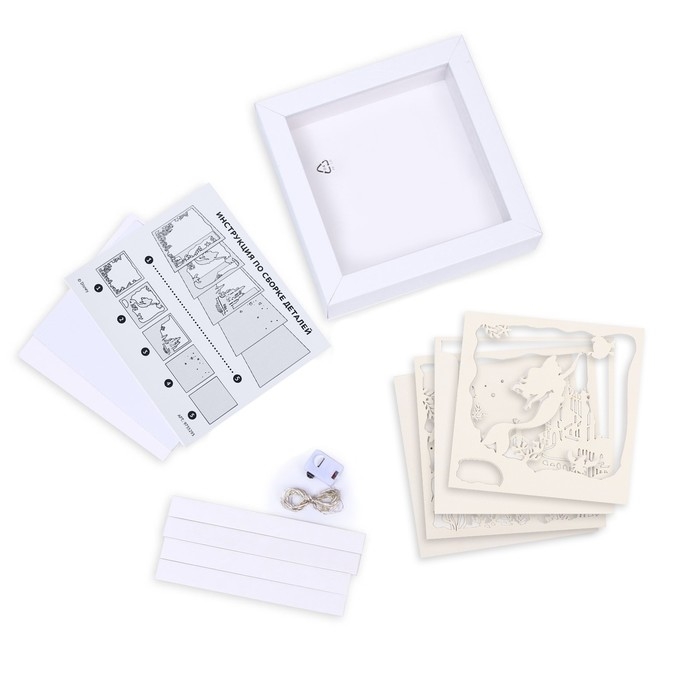 Набор для творчества «Многослойный ночник», Disney, Русалочка, сборный, 3+ Набор для творчества «Многослойный ночник», Disney, Русалочка, сборный, 3+