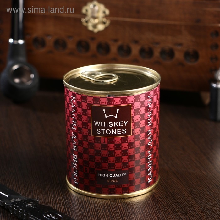 Набор камней для виски Набор камней для виски "HIGH QUALITY", в консервной банке, 9 шт.