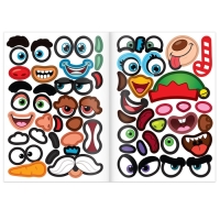 Книга с наклейками &laquo;Новогодние чудики&raquo;, 12 стр.