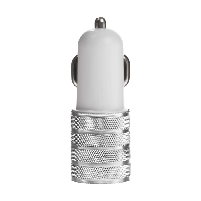 Автомобильное зарядное устройство, 2 USB, 2.1 А/1 А, МИКС