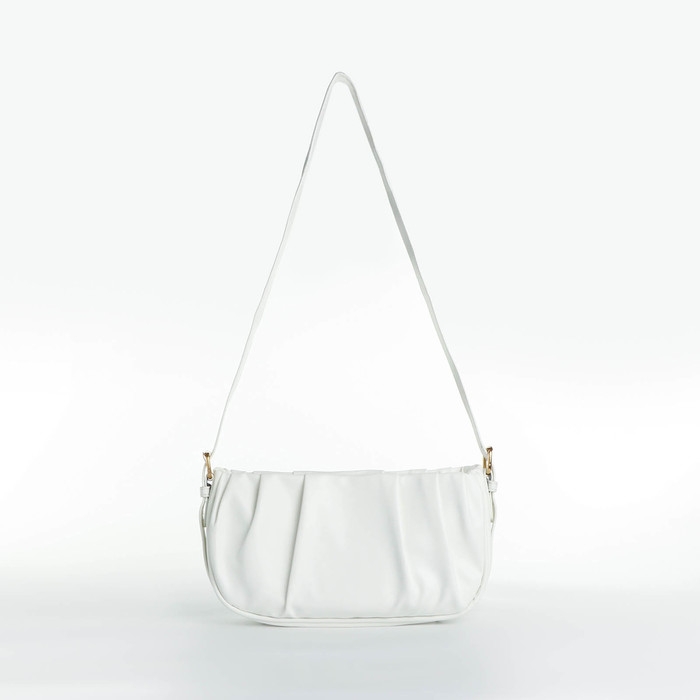 Сумка кросс-боди на молнии, цвет белый