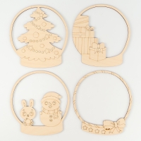 Роспись по дереву на новый год &laquo;Веселая зима&raquo;, новогодний набор для творчества