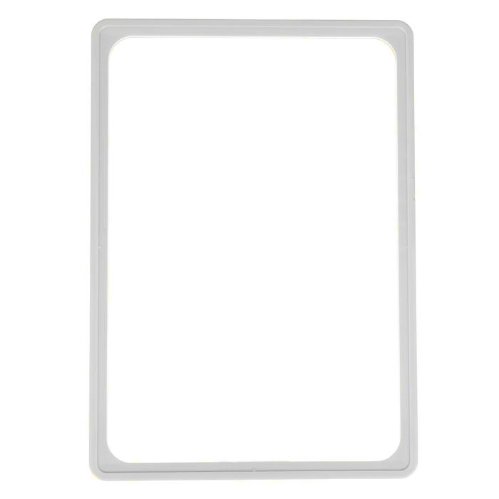 Рама из ударопрочного пластика с закругленными углами А4, без протектора, цвет белый