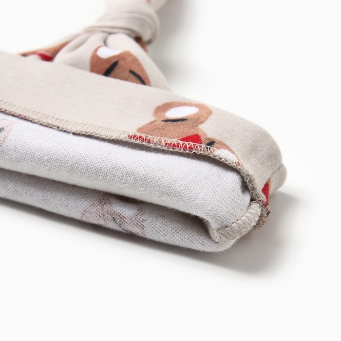 Комбинезон  с шапочкой Крошка Я "Новогодние медвежата", рост 80-86 см